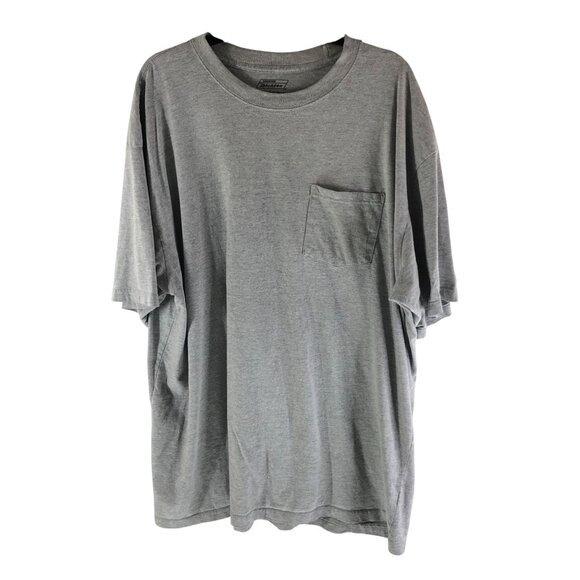Dickies Genuine Mens Gray Pocket T-Shirt 2XLT Cotton Blend - Picture 1 of 3